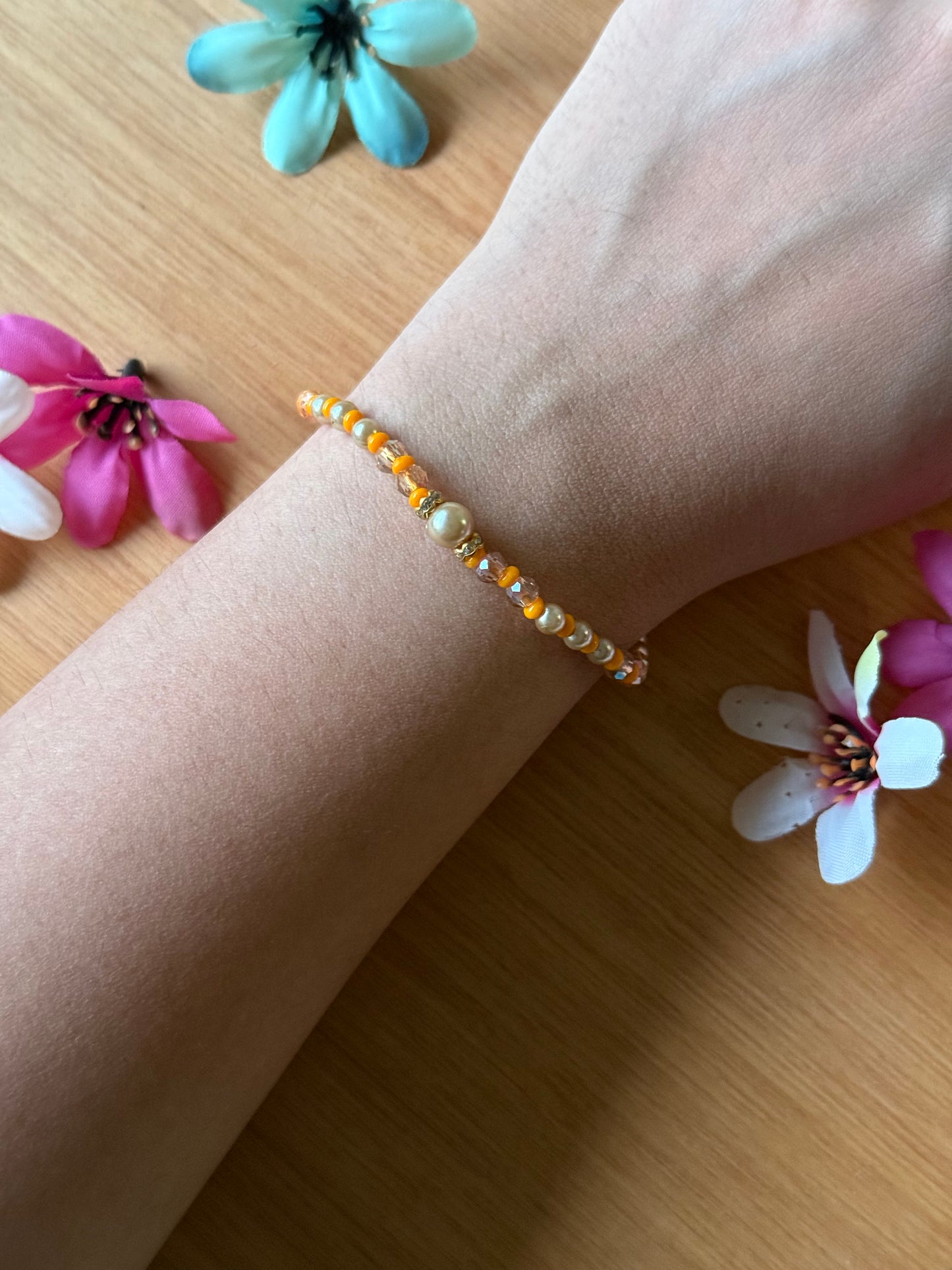 Golden Beaded Rakhi - 2