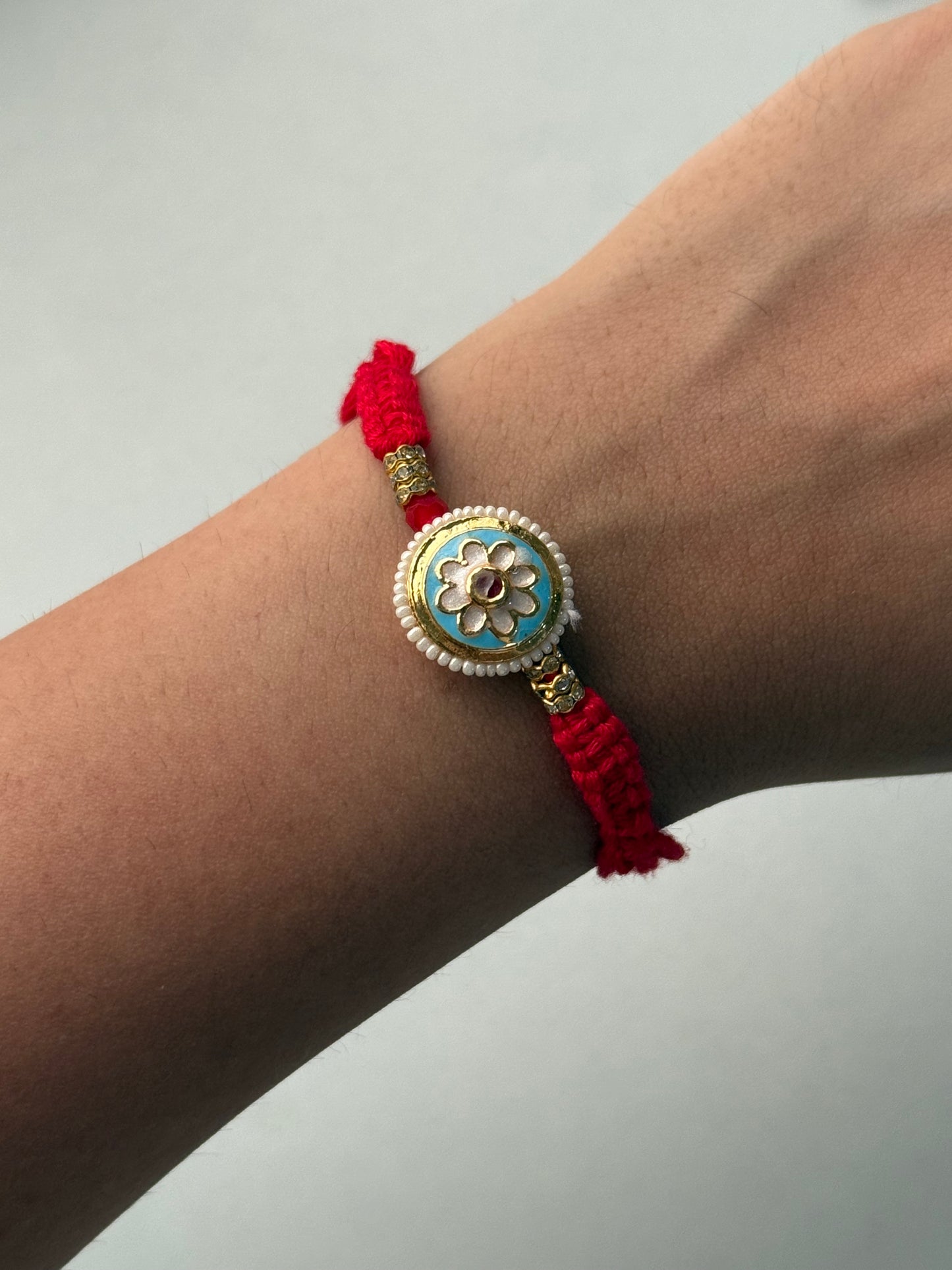 Assorted Flower Pendant Rakhi