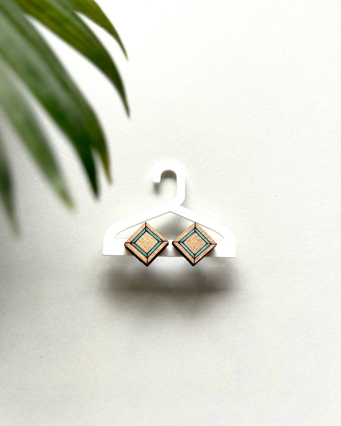 Edgy Square Earrings