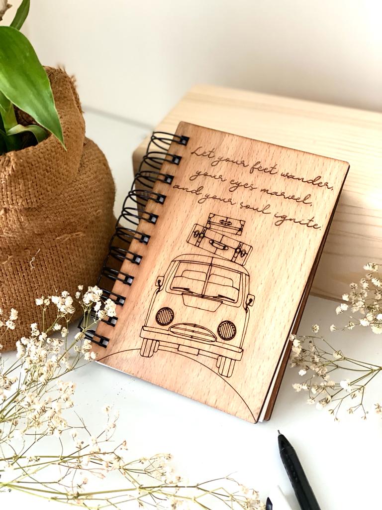 Adventure - Wooden Notebook
