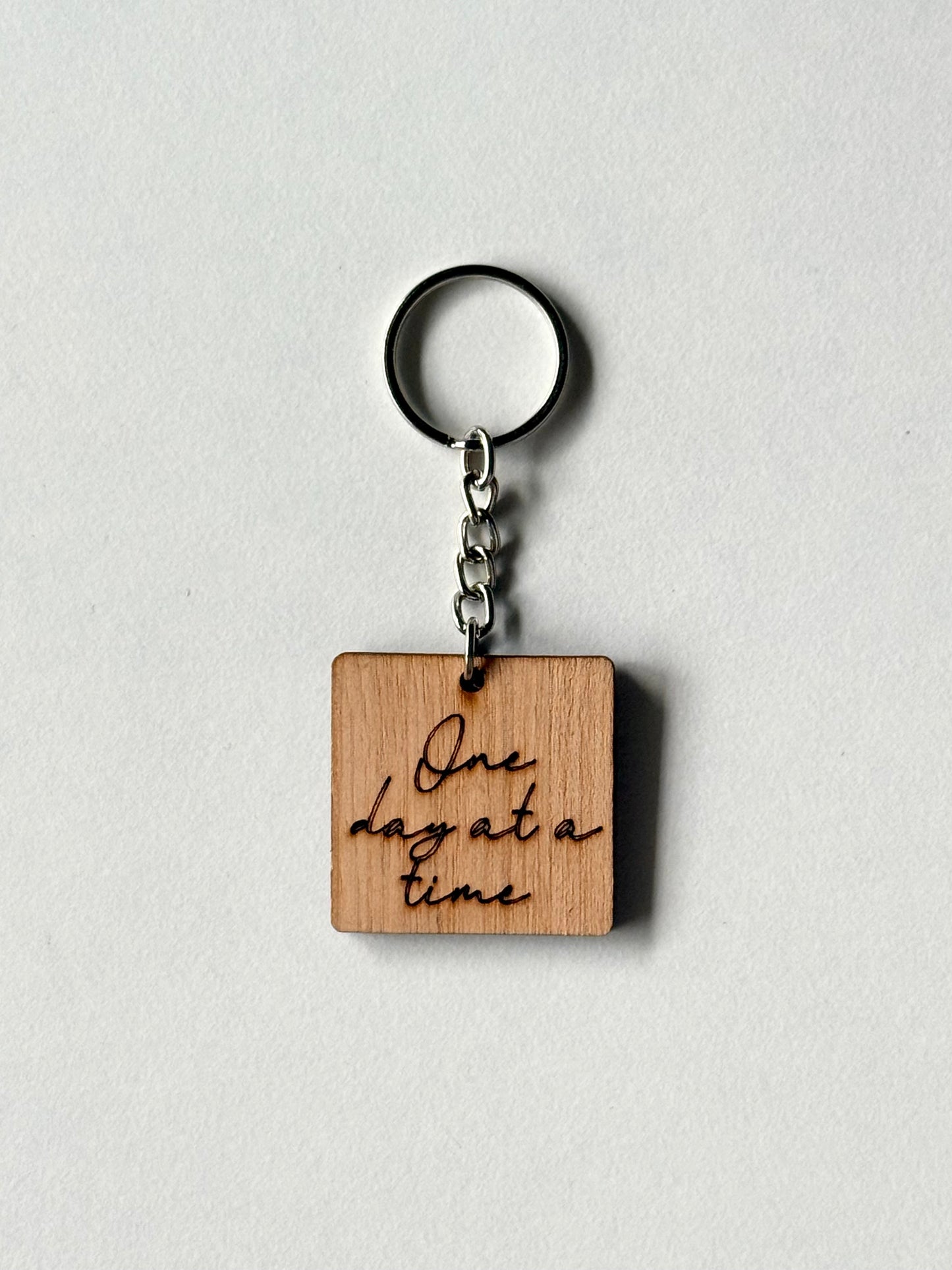 One day at a time Keychain