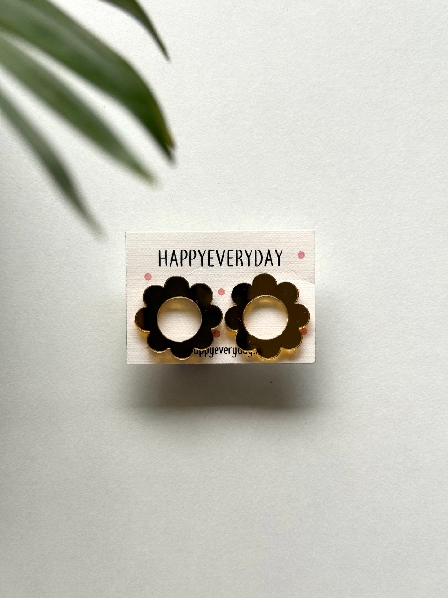 Floral Hoop Earrings