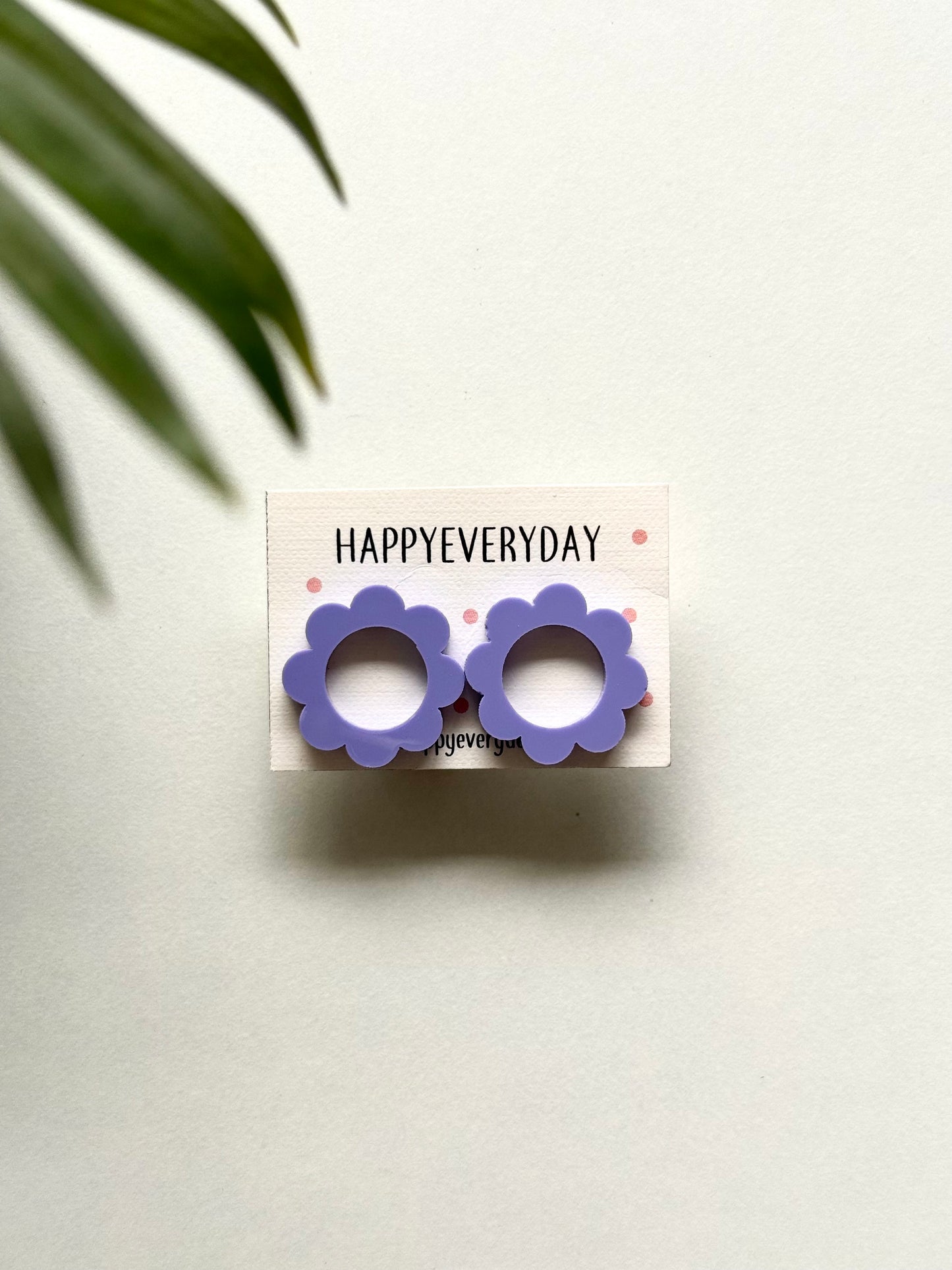 Floral Hoop Earrings