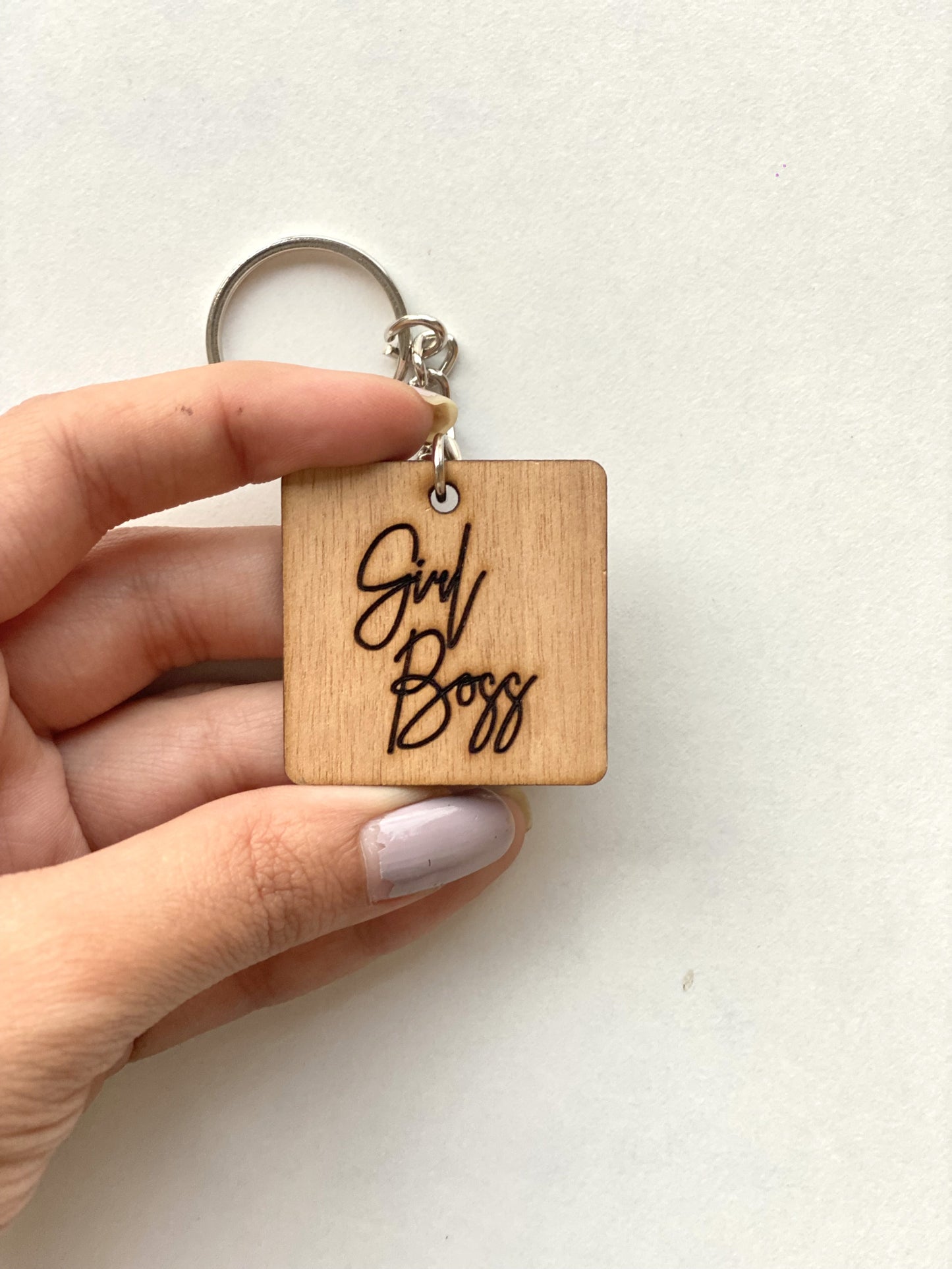 Girl Boss keychain
