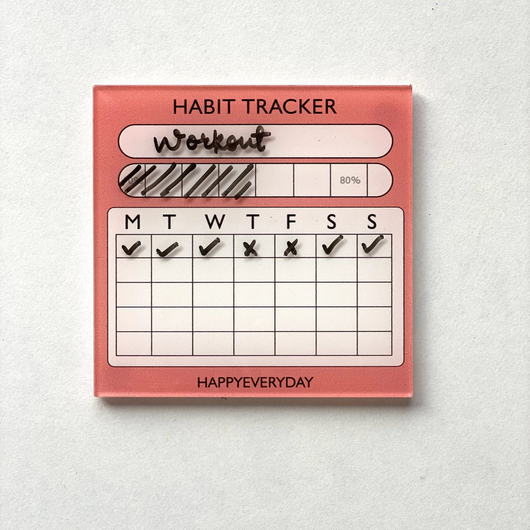 HappyEveryday Habit Tracker Acrylic Planner