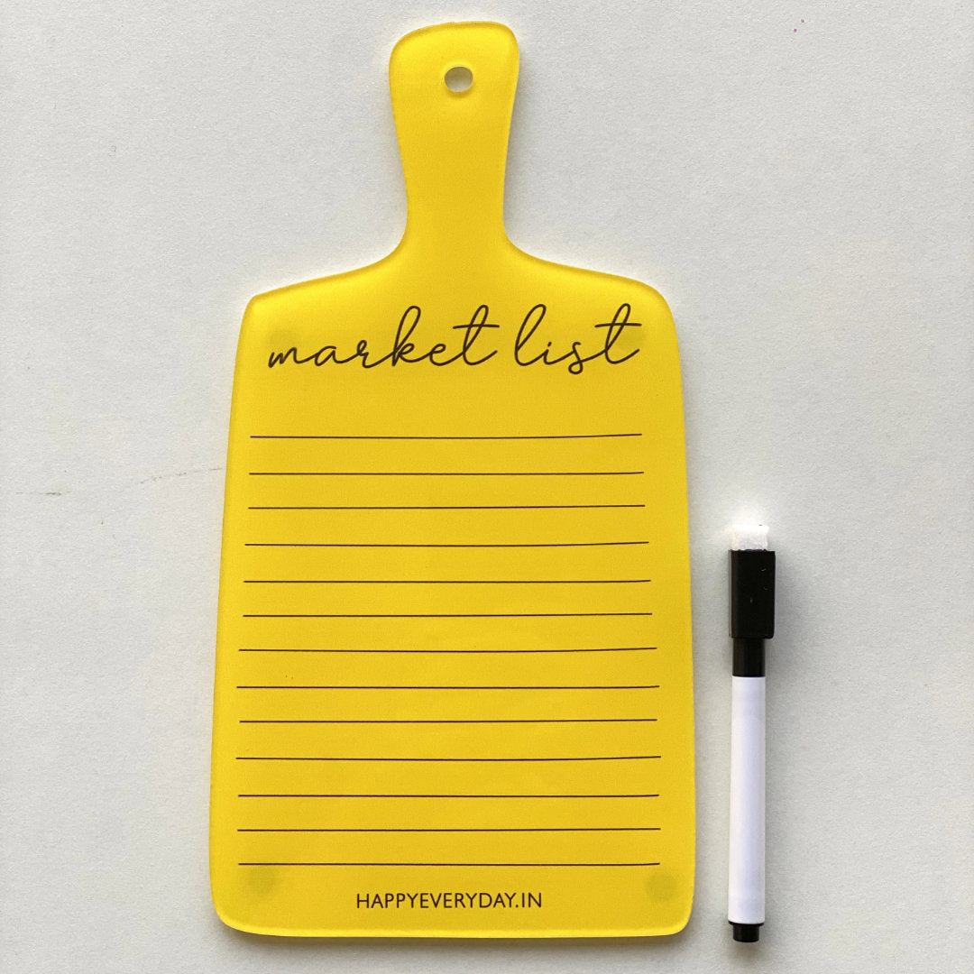 HappyEveryday Market List Magnetic Acrylic Planner