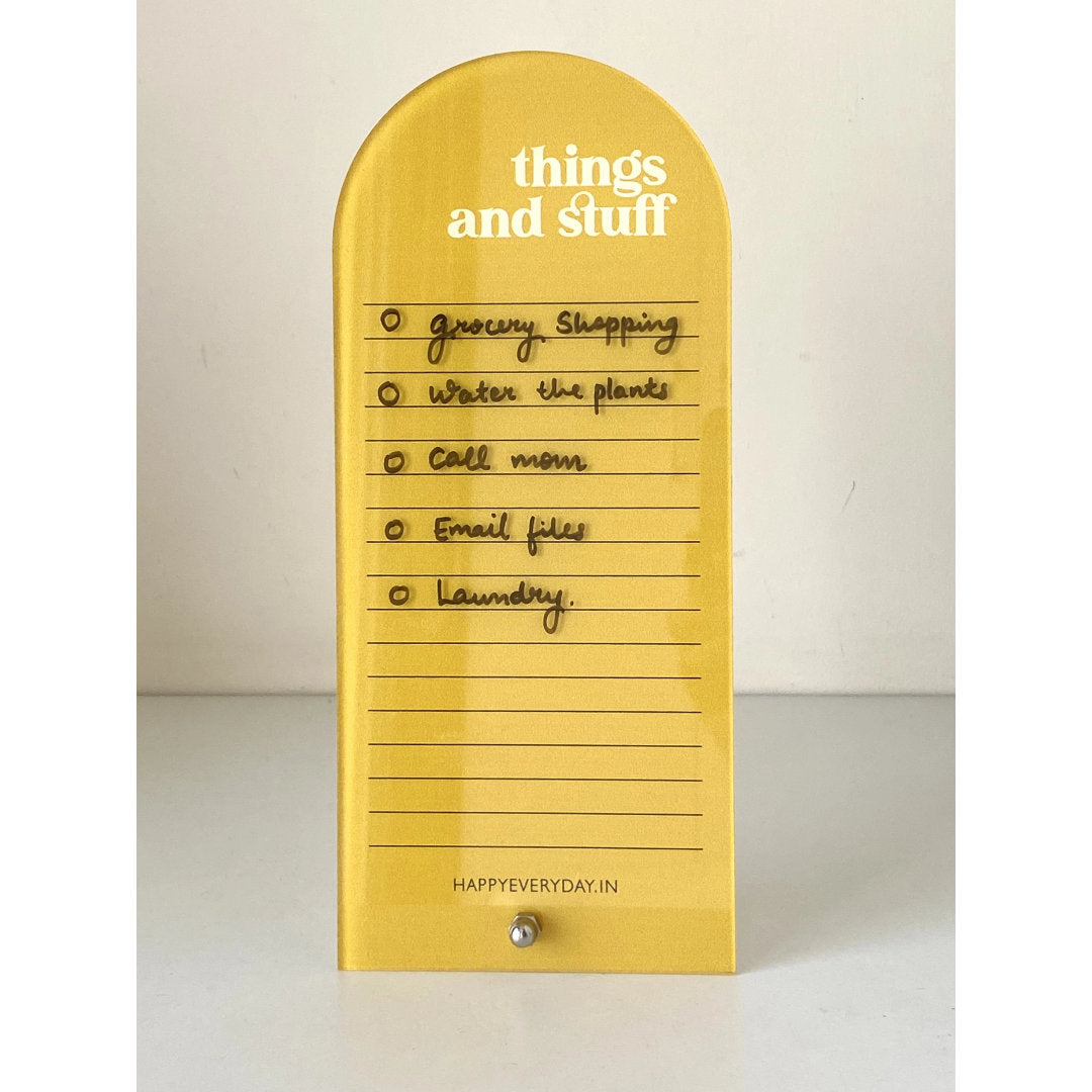 HappyEveryday Things & Stuff Acrylic Planner