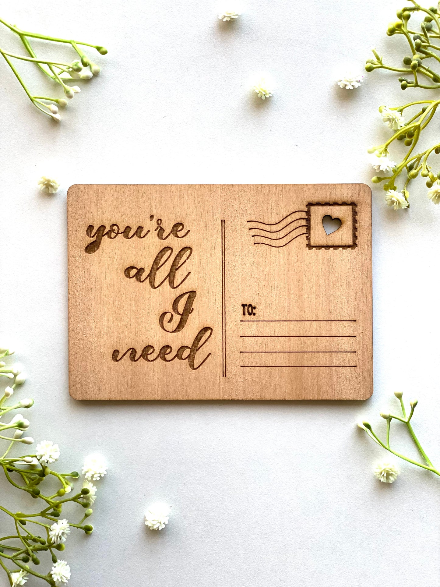 All I need Postcard
