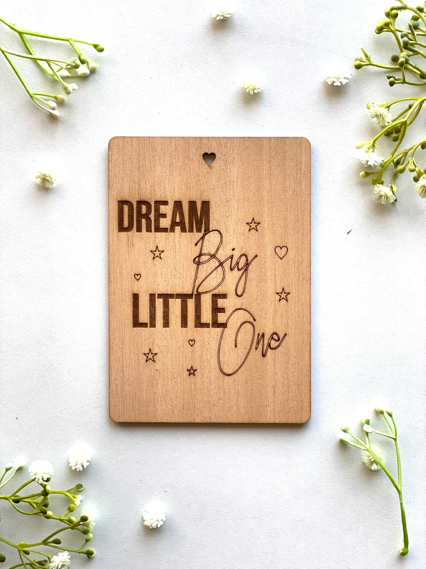 Dream Big Wooden Card