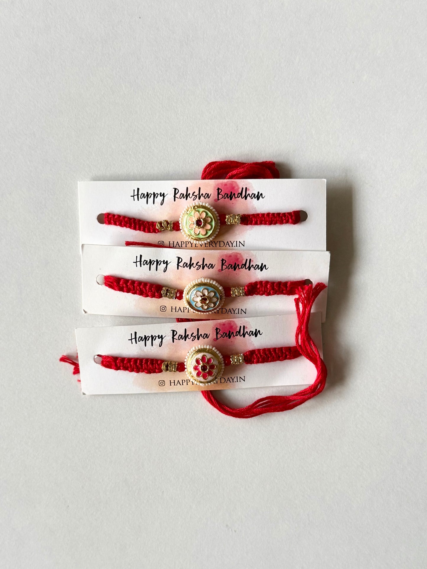 Assorted Flower Pendant Rakhi