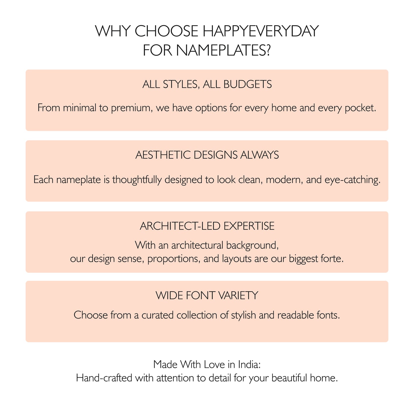 HappyEveryday Floral White & Golden Acrylic Nameplate (Circle)