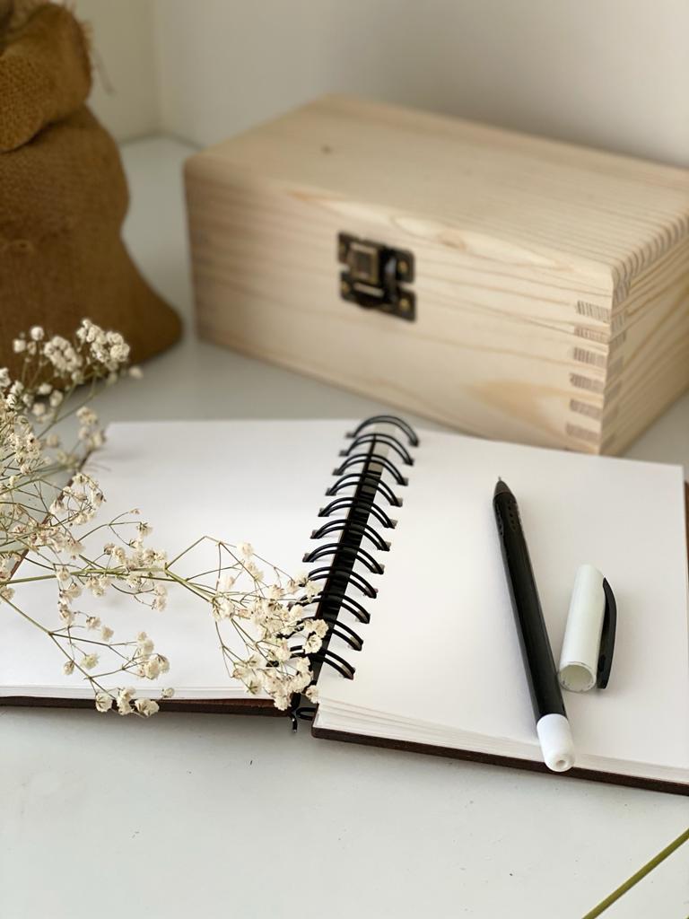 My Secret Plan Wooden Notebook