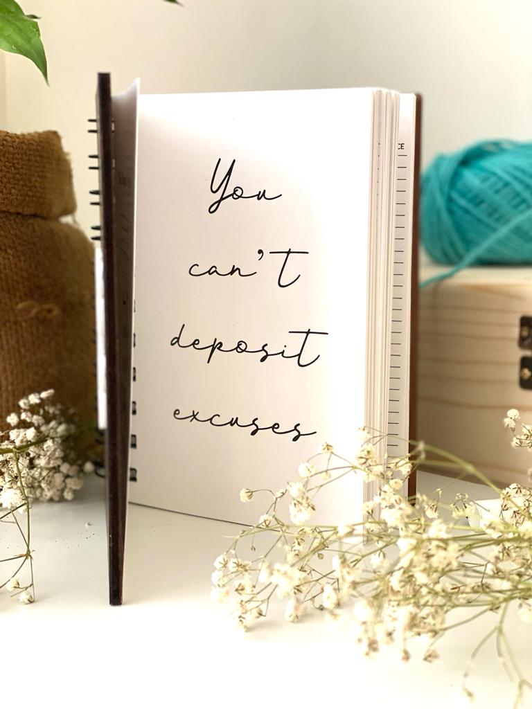 Hisab Kitab Wooden Notebook