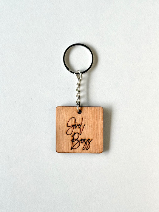 Girl Boss keychain