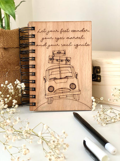 Adventure - Wooden Notebook