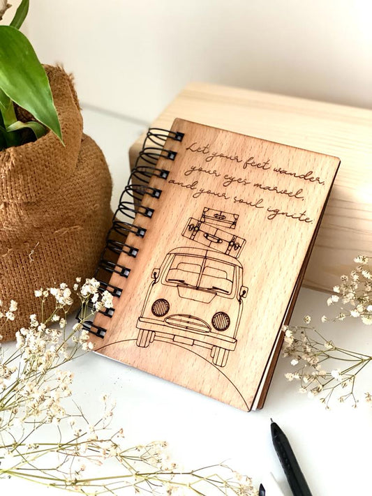 Adventure - Wooden Notebook