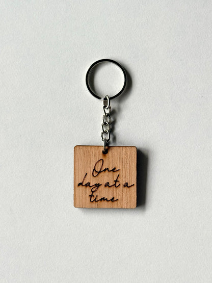 One day at a time Keychain