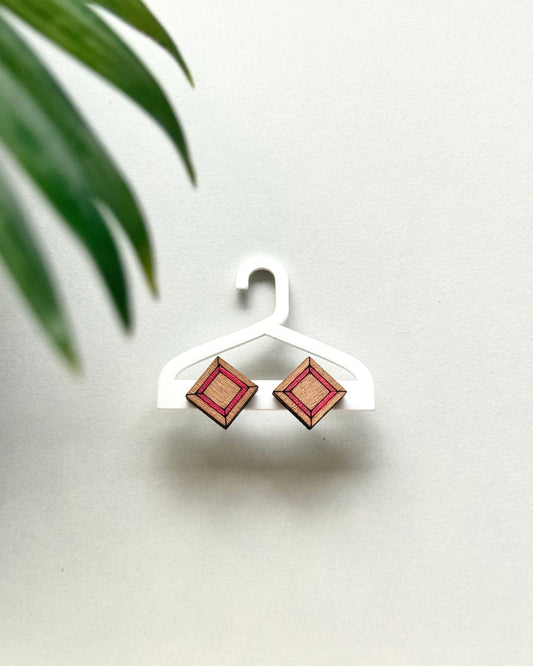 Edgy Square Earrings