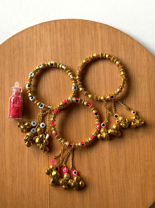 Evil Eye Gold Rakhi Lumba