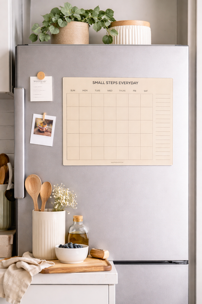 Magnetic Calendar Planner – Dry Erase & Reusable
