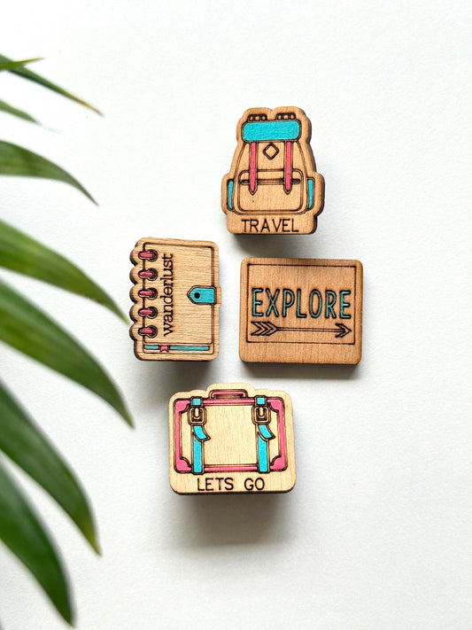Travel Wooden Pins