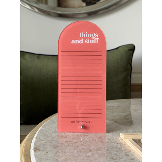 HappyEveryday Things & Stuff Acrylic Planner