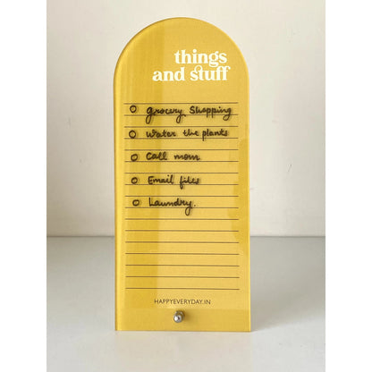 HappyEveryday Things & Stuff Acrylic Planner