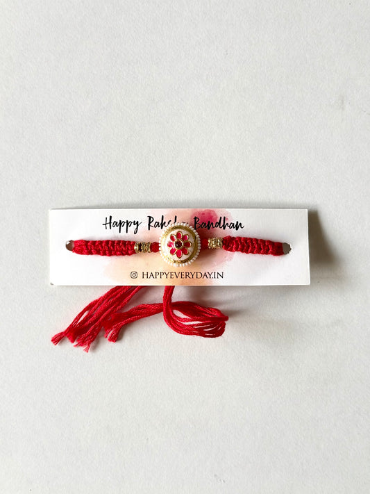 Assorted Flower Pendant Rakhi