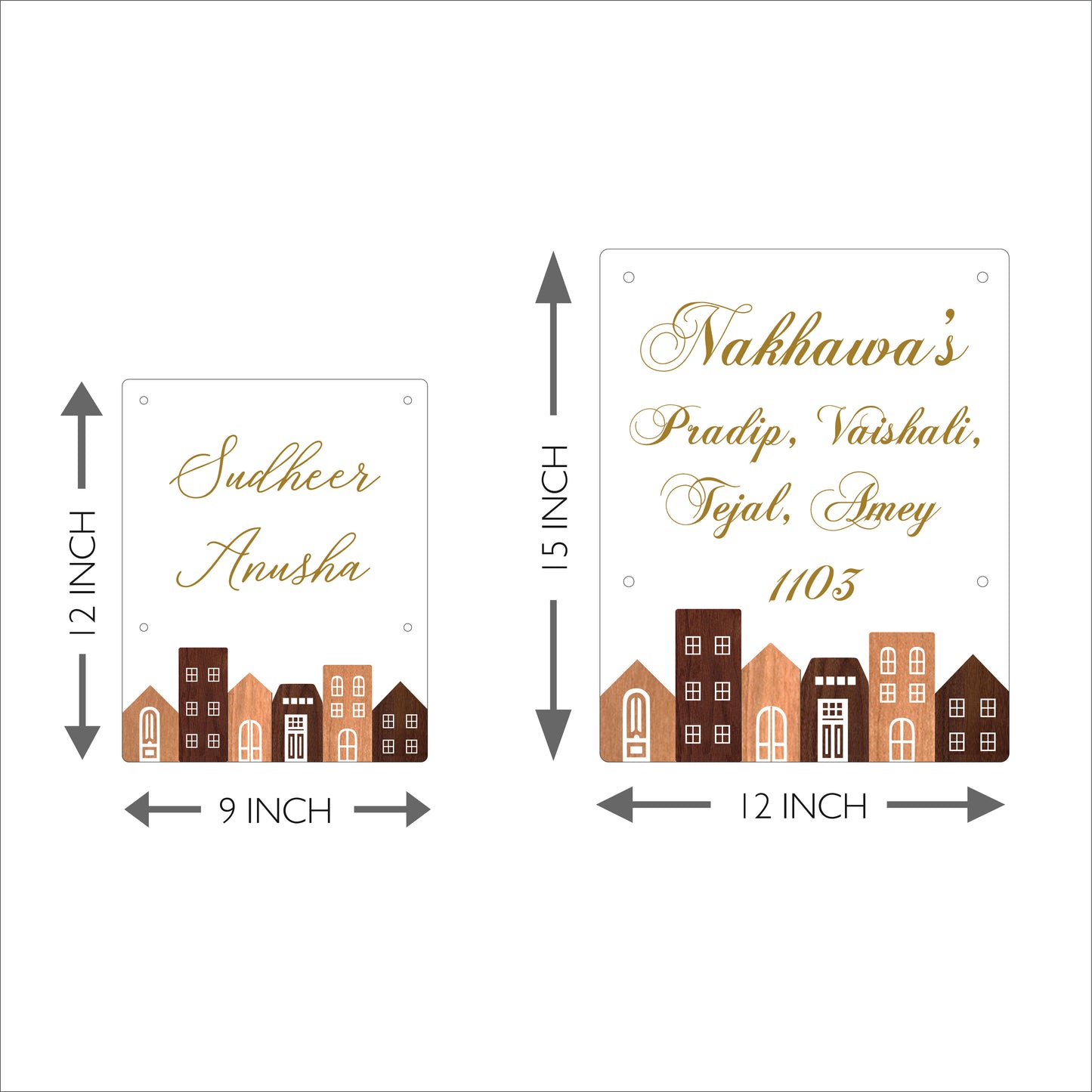 HappyEveryday House Mini Windows & Doors Acrylic Nameplate